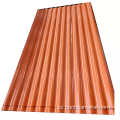 Hoja de techo corrugado recubierto de color ASTM